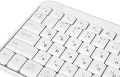 Клавиатура Logitech K251 белый беспроводная BT slim (920-013364)