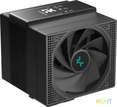 Устройство охлаждения(кулер) Deepcool Assassin IV VC Vision Soc-AM5/AM4/1200/2066/1700/1851 черный 4-pin 22.6-29.3dB Al+Cu LCD 300W 1780gr Ret (R-ASN4-BKNVMD-G)