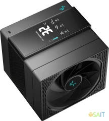 Устройство охлаждения(кулер) Deepcool Assassin IV VC Vision Soc-AM5/AM4/1200/2066/1700/1851 черный 4-pin 22.6-29.3dB Al+Cu LCD 300W 1780gr Ret (R-ASN4-BKNVMD-G)
