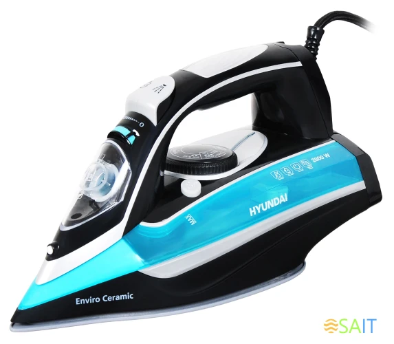 Утюг Hyundai H-SI01336 2800Вт черный/голубой
