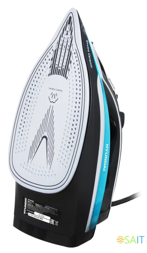 Утюг Hyundai H-SI01336 2800Вт черный/голубой