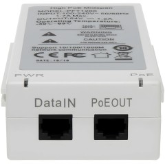 Инжектор PoE Dahua DH-PFT1200 10/100/1000BASE-T 60Вт 100-240В(АС)