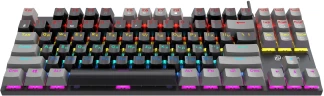 Клавиатура Оклик K600X механическая черный/серый USB Multimedia for gamer LED