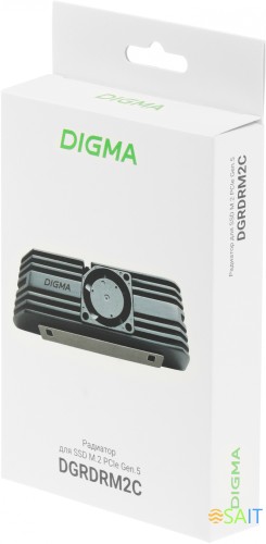 Радиатор для SSD Digma DGRDRM2C черный 20дБ металл Ret