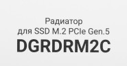 Радиатор для SSD Digma DGRDRM2C черный 20дБ металл Ret