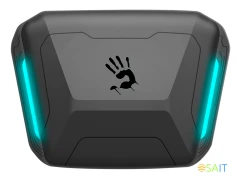 Гарнитура внутриканальные A4Tech Bloody M70 черный/синий беспроводные bluetooth в ушной раковине (M70 BLACK+BLUE)