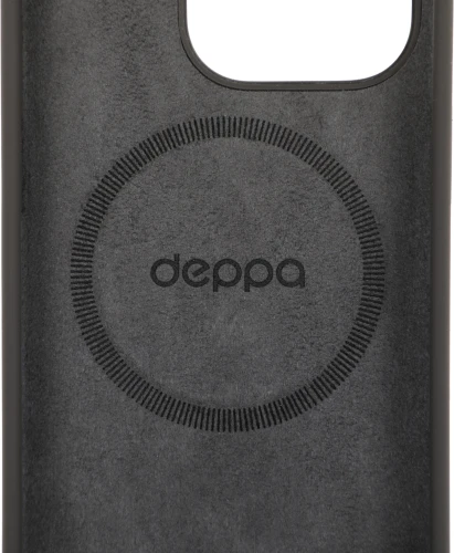 Чехол (клип-кейс) Deppa для Apple iPhone 15 Pro Liquid Silicone with MagSafe серый