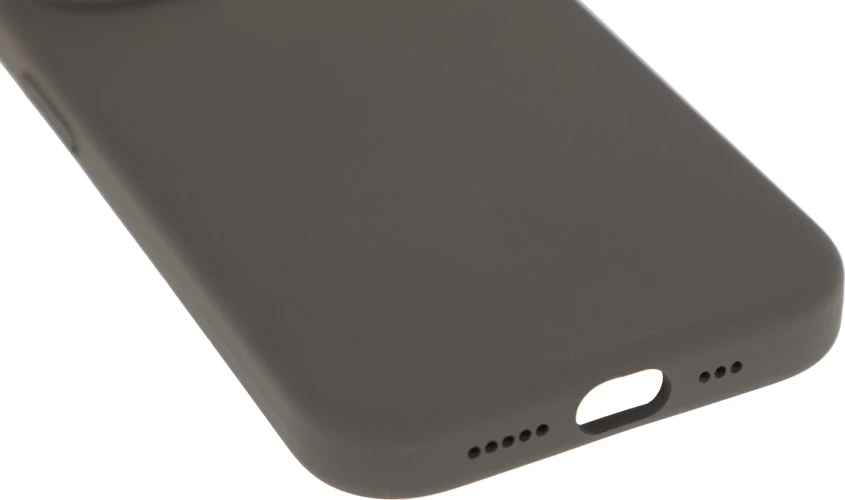 Чехол (клип-кейс) Deppa для Apple iPhone 15 Pro Liquid Silicone with MagSafe серый