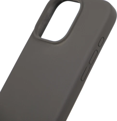 Чехол (клип-кейс) Deppa для Apple iPhone 15 Pro Liquid Silicone with MagSafe серый