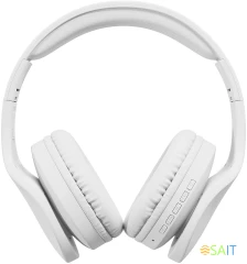 Гарнитура накладные Digma BT-17 белый беспроводные bluetooth оголовье (BT17W)