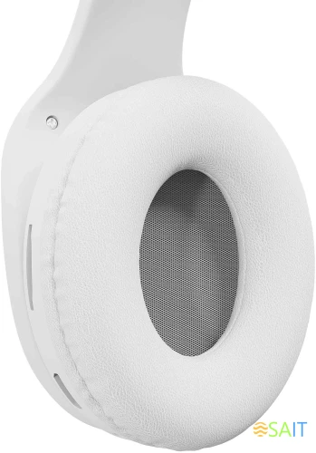 Гарнитура накладные Digma BT-17 белый беспроводные bluetooth оголовье (BT17W)