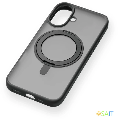 Чехол (клип-кейс) uBear для Apple iPhone 16 Clip 360 with MagSafe черный (CS437BL61RG-I24M)