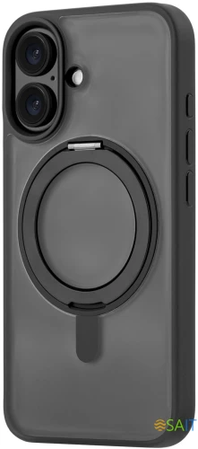 Чехол (клип-кейс) uBear для Apple iPhone 16 Clip 360 with MagSafe черный (CS437BL61RG-I24M)