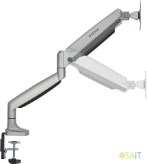 Кронштейн для мониторов ЖК Digma D-MM301 серый 17"-45" макс.15кг крепление к столешнице поворот и наклон