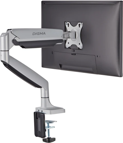Кронштейн для мониторов ЖК Digma D-MM301 серый 17"-45" макс.15кг крепление к столешнице поворот и наклон