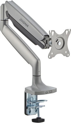 Кронштейн для мониторов ЖК Digma D-MM301 серый 17"-45" макс.15кг крепление к столешнице поворот и наклон