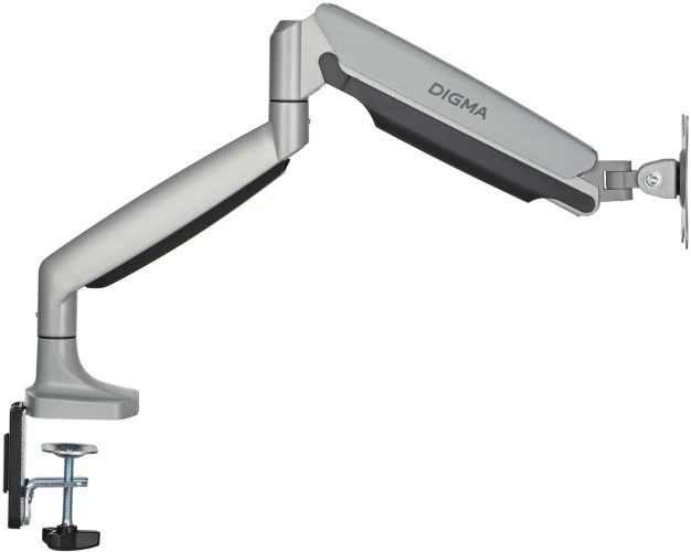 Кронштейн для мониторов ЖК Digma D-MM301 серый 17"-45" макс.15кг крепление к столешнице поворот и наклон