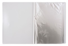 Папка с 40 прозр.вклад. Бюрократ Black&amp;White BWBPV40BLCK A4 пластик 0.8мм черный/белый