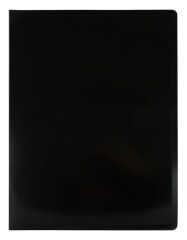Папка с 40 прозр.вклад. Бюрократ Black&amp;White BWBPV40BLCK A4 пластик 0.8мм черный/белый