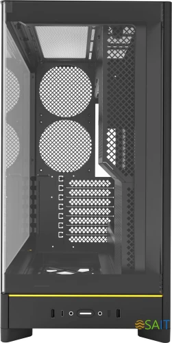 Корпус Montech HS02 черный без БП ATX 8x120mm 2xUSB3.0 audio bott PSU