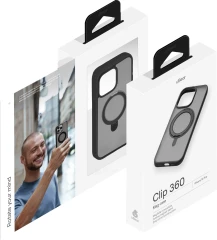 Чехол (клип-кейс) uBear для Apple iPhone 16 Pro Clip 360 with MagSafe черный (CS439BL63PRG-I24M)