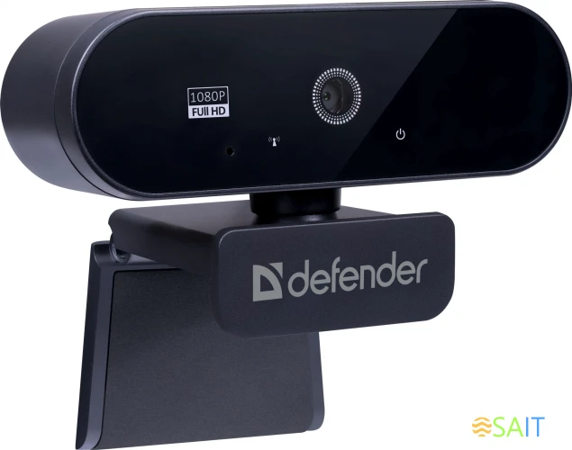 Камера Web Defender G-Lens 2580 черный 2Mpix USB2.0 с микрофоном для ноутбука (63112)