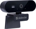 Камера Web Defender G-Lens 2580 черный 2Mpix USB2.0 с микрофоном для ноутбука (63112)
