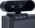 Камера Web Defender G-Lens 2580 черный 2Mpix USB2.0 с микрофоном для ноутбука (63112)