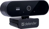 Камера Web Defender G-Lens 2580 черный 2Mpix USB2.0 с микрофоном для ноутбука (63112)