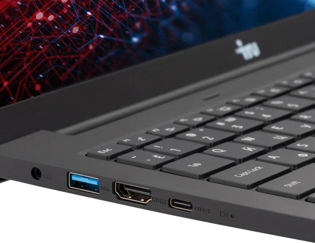 Ноутбук IRU Strato 15ALI Core i5 12450H 16Gb SSD512Gb Intel UHD Graphics 15.6" IPS FHD (1920x1080) FreeDOS black WiFi BT Cam 6000mAh (2084738)