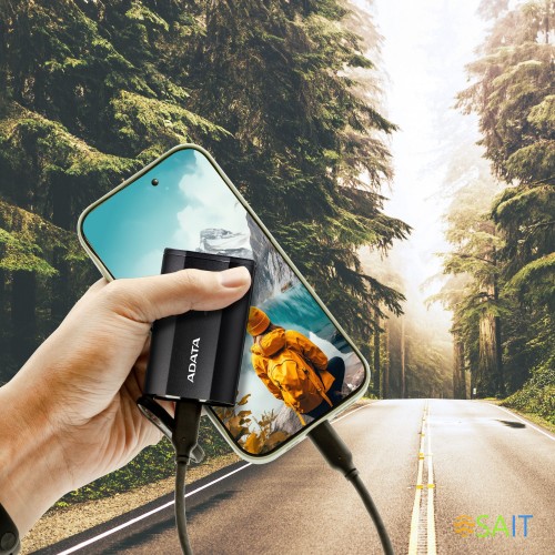 Накопитель SSD A-Data USB-C 1TB SD810-1000G-CBK SD810 1.8" черный