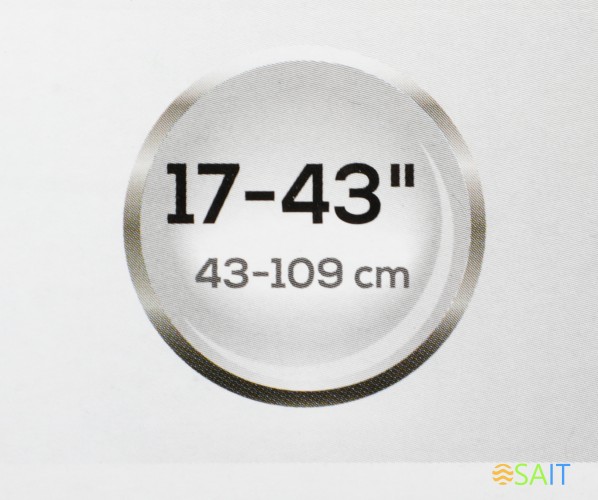 Кронштейн для телевизора Ultramounts UM831T черный 23"-42" макс.35кг настенный наклон