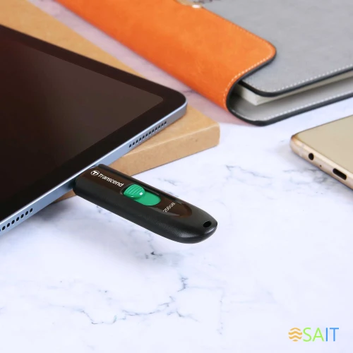 Флеш Диск Transcend 128GB Jetflash Type-C 790C TS128GJF790C USB3.0 черный