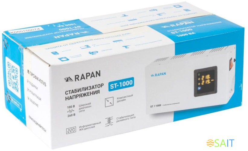Стабилизатор напряжения Бастион Rapan ST-1000 1000ВА белый