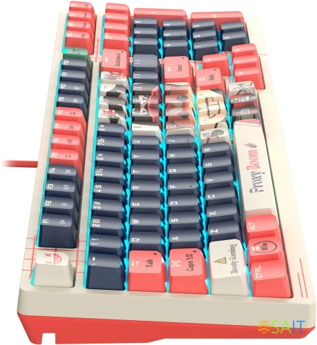 Клавиатура A4Tech Bloody AT98 Proxy Boom механическая бежевый/красный USB for gamer LED (AT98)