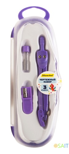 Готовальня Silwerhof Веселые друзья металл 12см в компл.:3 предмета