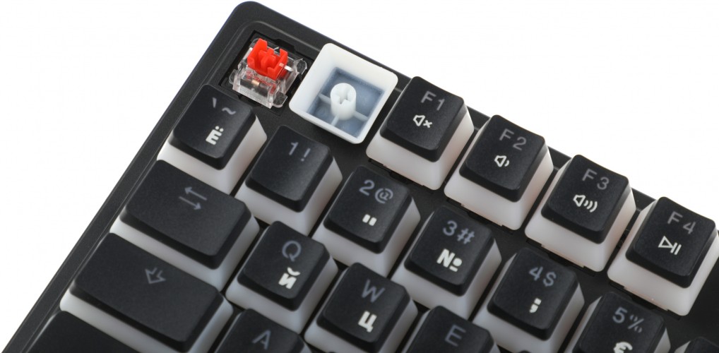 Клавиатура A4Tech Bloody S510RP механическая черный USB for gamer LED (S510RP PUDDING BLACK/BLMS RED)