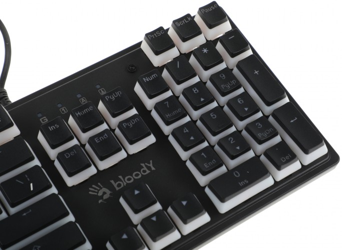 Клавиатура A4Tech Bloody S510RP механическая черный USB for gamer LED (S510RP PUDDING BLACK/BLMS RED)