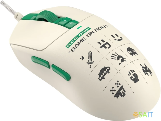 Мышь A4Tech Bloody W72 Ultra Pixels Green рисунок/бежевый/зеленый оптическая 20000dpi USB 6but (W72 ULTRA)