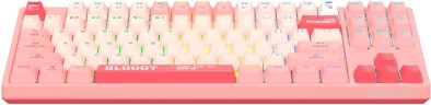 Клавиатура A4Tech Bloody S87 Energy механическая розовый USB for gamer LED (S87 USB ENERGY PINK)