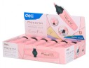 Текстовыделитель Deli EU356-PK Macaron скошенный пиш. наконечник 1-5мм розовый пастельный