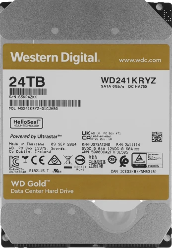 Жесткий диск WD SATA-III 24TB WD241KRYZ Server Gold 512E (7200rpm) 512Mb 3.5"