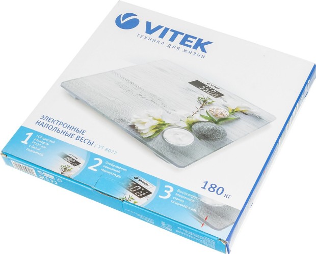 Весы напольные электронные Vitek VT-8077 MC макс.180кг рисунок