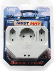 Сетевой фильтр Most MHV (3 розетки) белый (коробка)