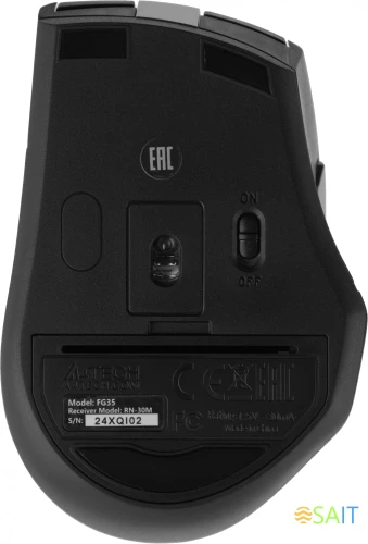 Мышь A4Tech Fstyler FG35 серый/черный оптическая 2000dpi беспров. USB 6but (FG35 GREY)