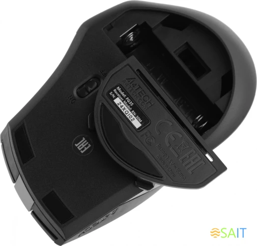 Мышь A4Tech Fstyler FG35 серый/черный оптическая 2000dpi беспров. USB 6but (FG35 GREY)