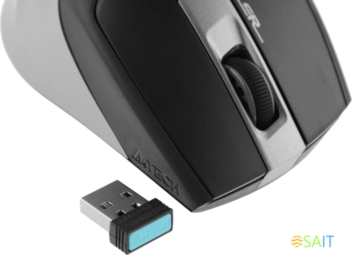 Мышь A4Tech Fstyler FG35 серый/черный оптическая 2000dpi беспров. USB 6but (FG35 GREY)