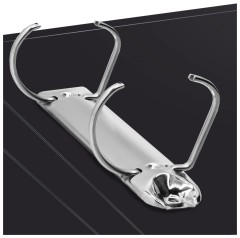 Папка на 2-х кольцах Silwerhof Perlen 271957-75 A4 1мм кор.38мм внутр. с вставкой зеленый металлик