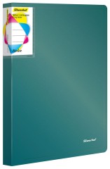 Папка на 2-х кольцах Silwerhof Perlen 271957-75 A4 1мм кор.38мм внутр. с вставкой зеленый металлик