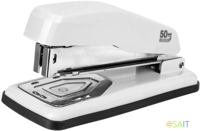 Степлер Deli E0414S/GREY E0414S 24/6 24/8 26/6 (25листов) серый 50скоб металл/пластик коробка